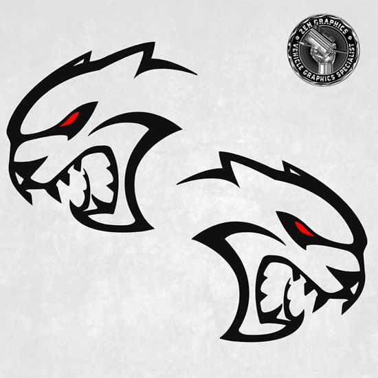 Picture of Dodge Hellcat Decals / Stickers