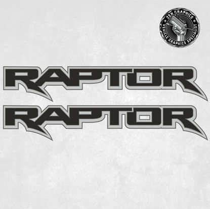 Picture of Ford Ranger Raptor 2022 - onwards side Bed replacement Decals / Stickers