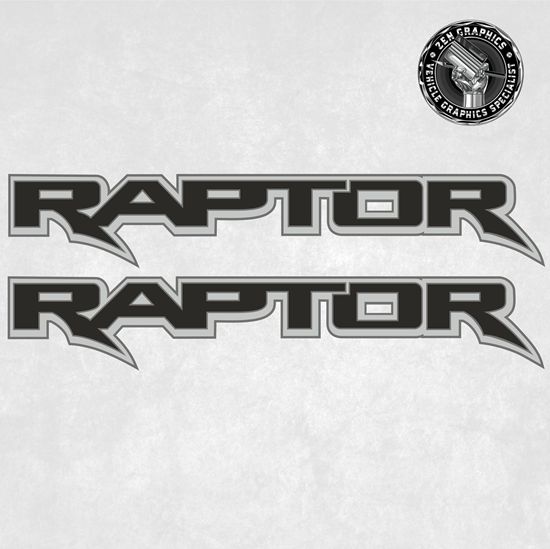 Picture of Ford Ranger Raptor 2022 - onwards side Bed replacement Decals / Stickers
