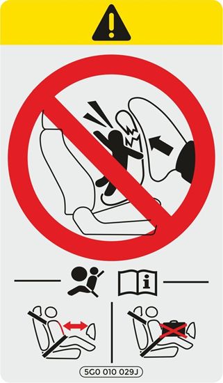 Picture of Taycan Air Bag replacement Decal / Sticker