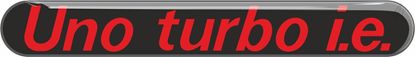 Picture of Fiat Uno Turbo I.e. Steering Wheel Badge Domed Gel overlay