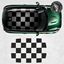 Picture of Fits Mini F56 3 Door Roof Chequer graphic / Sticker