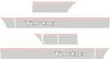Picture of MG Metro Turbo replica Dark Grey replacement side Stripes / Decals