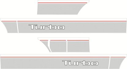 Picture of MG Metro Turbo replica Dark Grey replacement side Stripes / Decals
