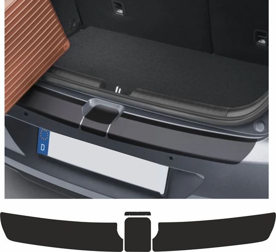 Picture of Hyundai I20 2014-2018 rear Bumper Protection Vinyl EXACT FACTORY FIT