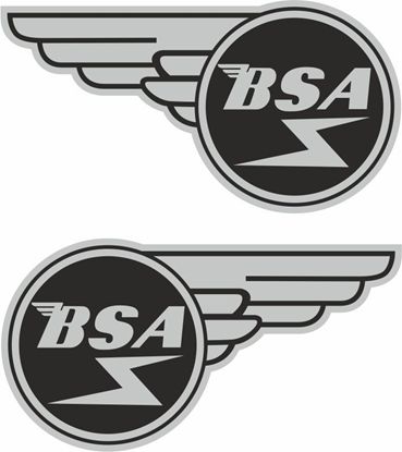 Picture of BSA Winged Gasket Decals / Stickers