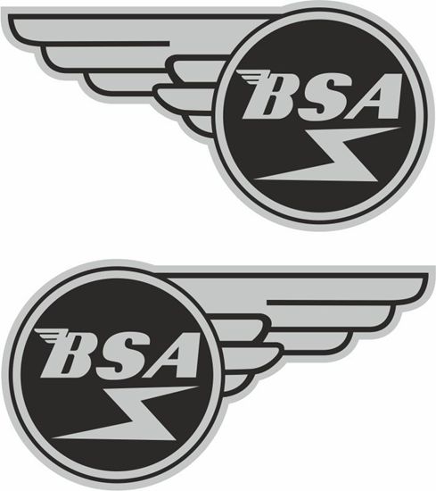 Picture of BSA Winged Gasket Decals / Stickers