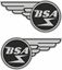 Picture of BSA Winged Gasket Decals / Stickers
