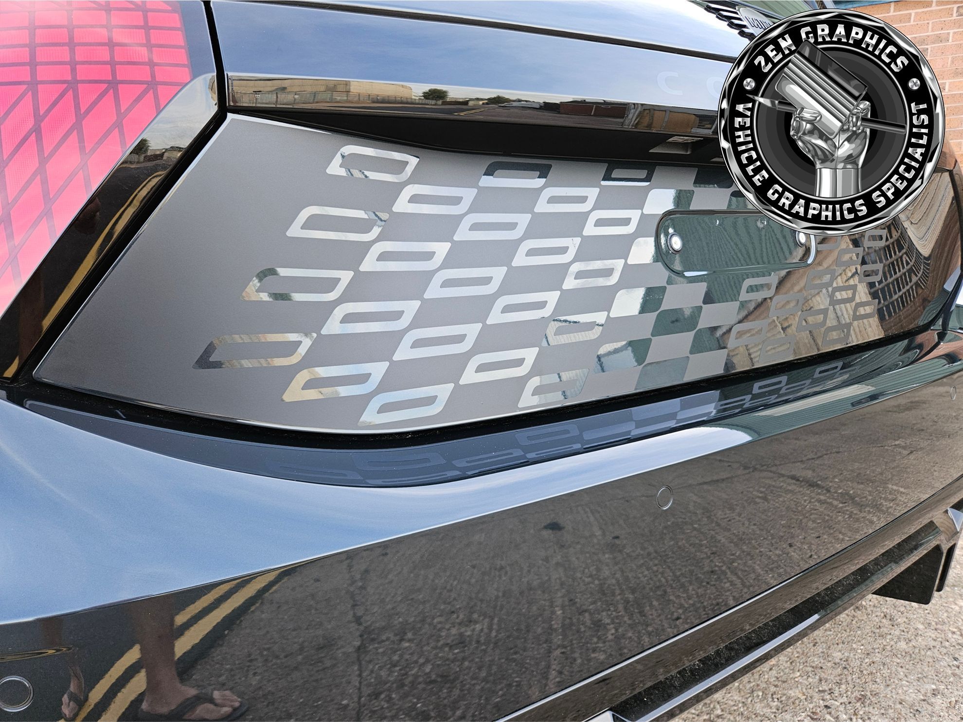 Zen Graphics - Mini J01 Electric JCW Boot Lid Decal / Sticker