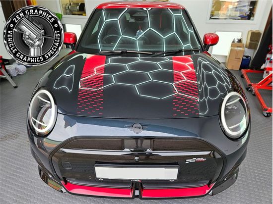 Picture of Die Cut Mini JCW J01  Electric 2024 onwards Stripes / Stickers