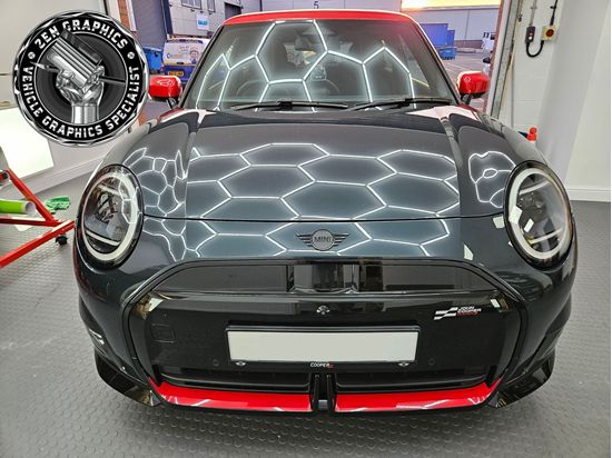 Picture of Mini JCW J01  Electric 2024 onwards lower Bumper JCW Accents