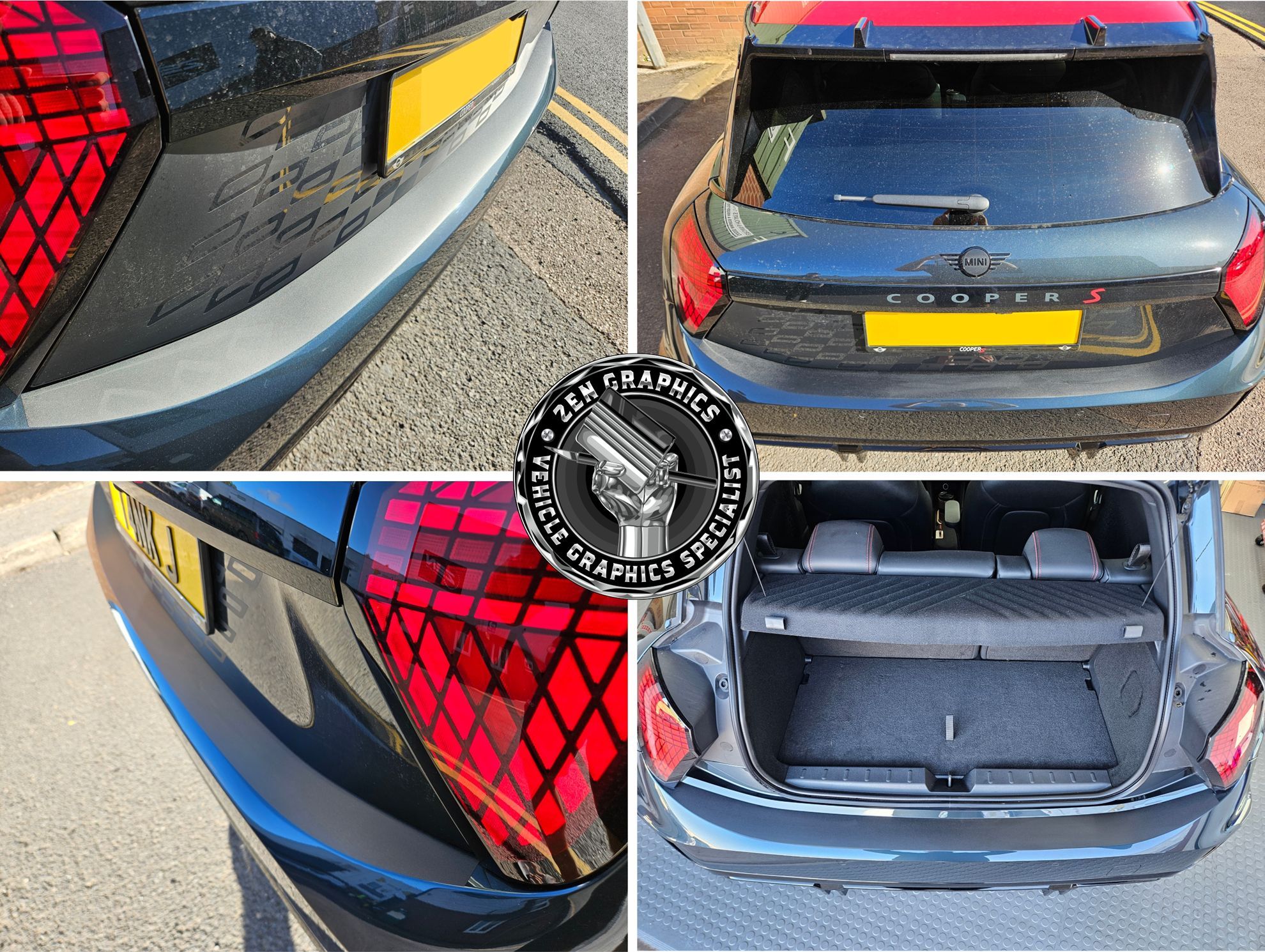 Zen Graphics - Mini J01 Electric rear Bumper Protection Vinyl