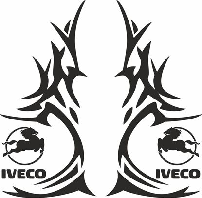 Picture of Iveco corner glass Decals / Stickers