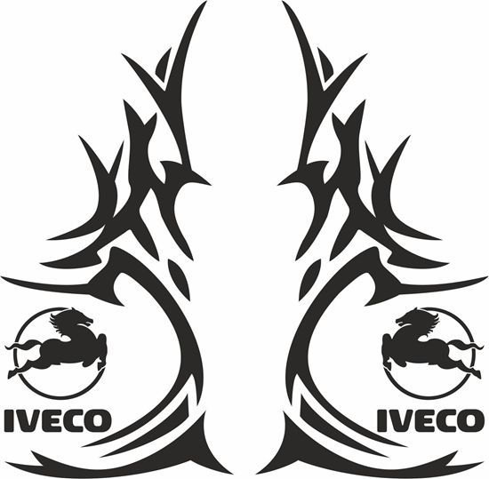Picture of Iveco corner glass Decals / Stickers