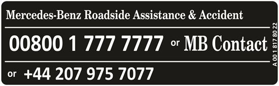 Picture of Merecedes replacement Roadside Rescue Decal / Sticker