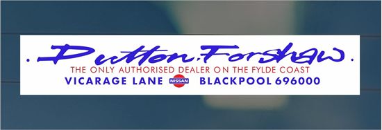 Picture of Dutton Forshaw - Blackpool Dealer rear glass Sticker