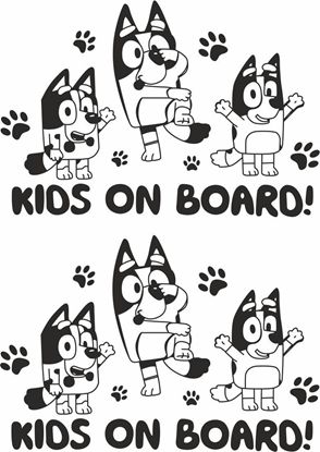 Picture of Kids on Board Decals / Stickers