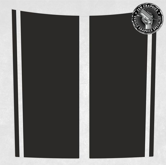 Picture of Transit Custom 2018- 23 Bonnet Stripes / Stickers Exact Factory Fit