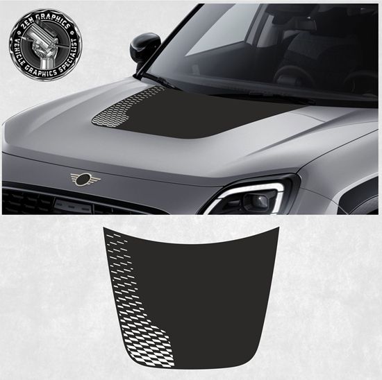 Picture of Mini U25 Countryman JCW Bonnet Decal / Vinyl