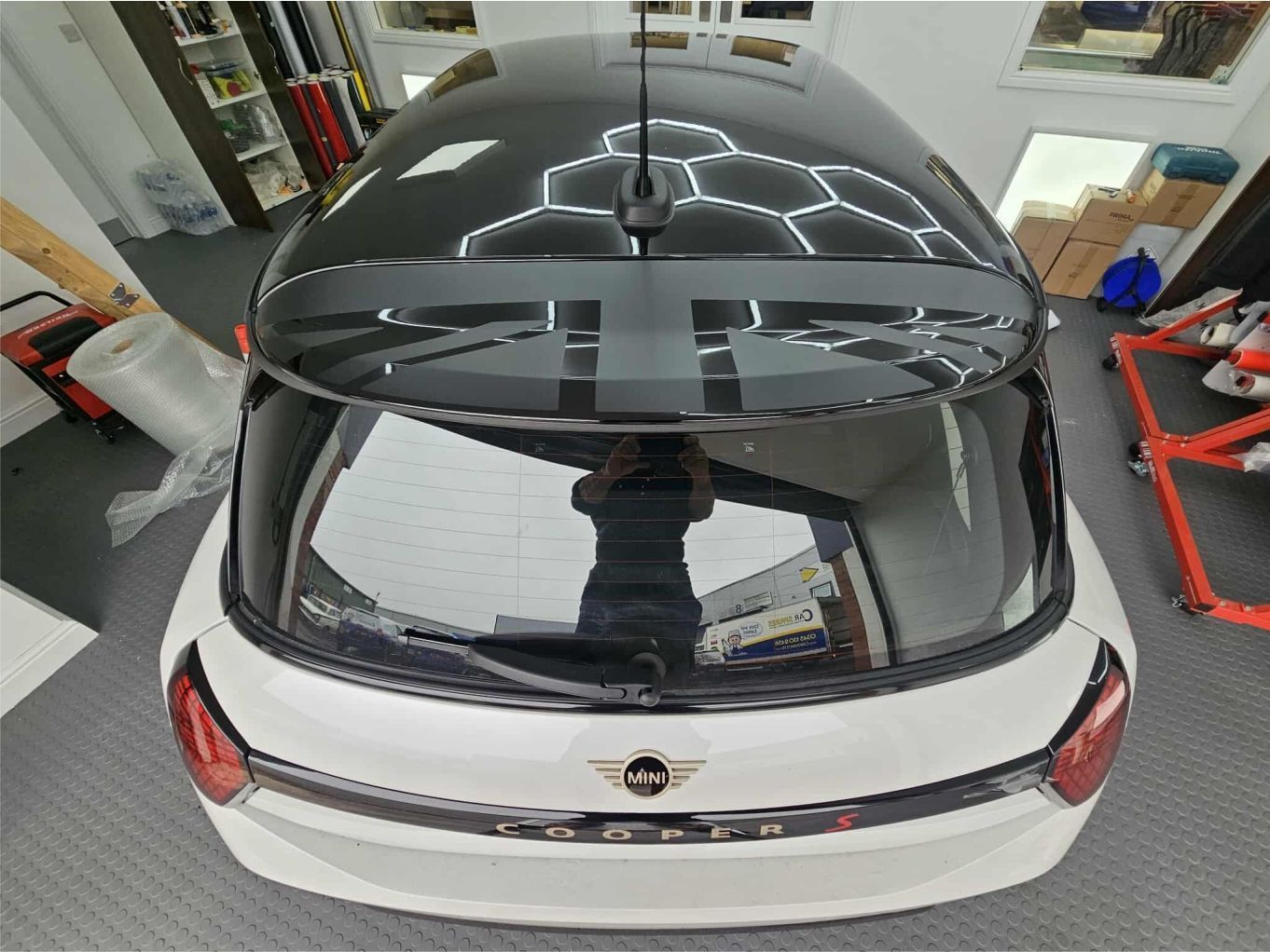 Zen Graphics Ltd - Mini F65 rear Spoiler Black Jack Decals / Stickers