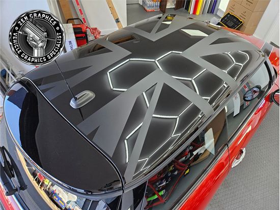 Picture of Mini F56 3 Door Union Jack Roof graphic / Sticker