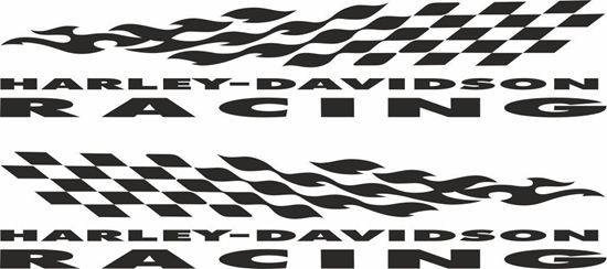 Picture of Harley Davidson Racing Decals / Stickers
