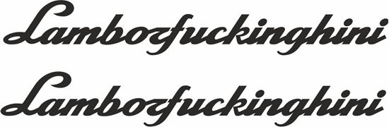 Picture of Lamborfuckinghini Decals / Stickers