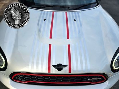 Picture of Mini F60 Countryman JCW 306 HP Bonnet Stripes