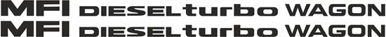 Picture of Prado / Land Cruiser MFI Diesel turbo wagon replacement side door Decals / Stickers