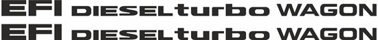 Picture of Prado / Land Cruiser EFI Diesel turbo wagon replacement side door Decals / Stickers