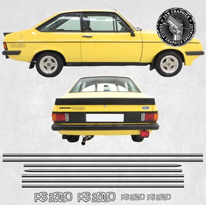 Picture of Ford Escort MK2 RS 2000 Stripes  / Decals