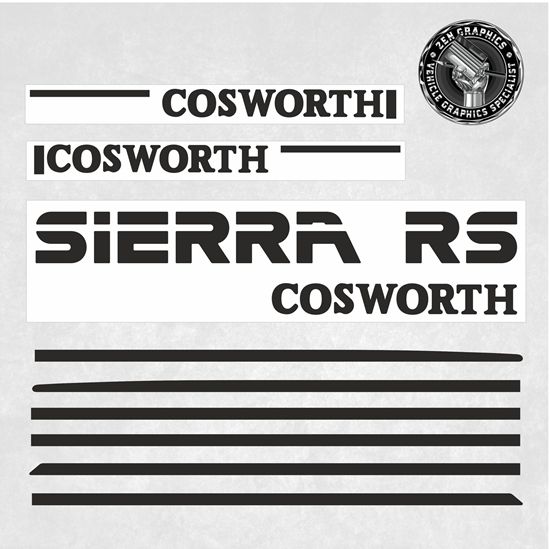 Picture of Ford Sierra RS Cosworth side Pin Stripes and Decals (RS500 Style)