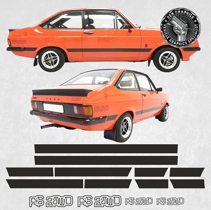 Picture of Ford Escort MK2 RS2000 Stripes  / Decals