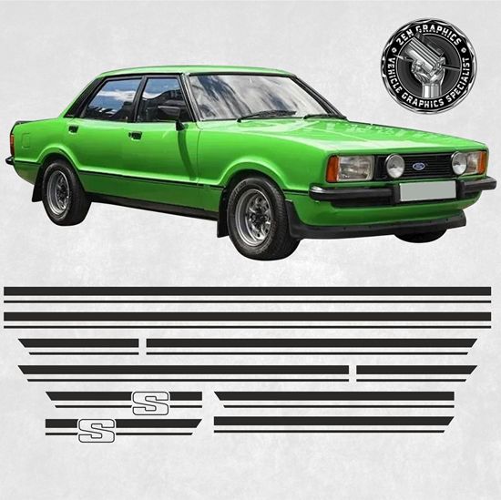 Picture of Ford Cortina MK4 & MK5 Sport side Stripes / Decals