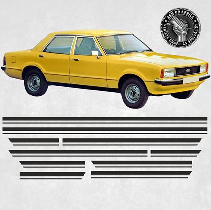 Picture of Ford Cortina MK4 & MK5 side Stripes / Decals