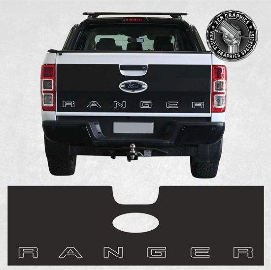 Picture of Ford Ranger 2012 - 2021 rear Tailgate Wrap / Decal