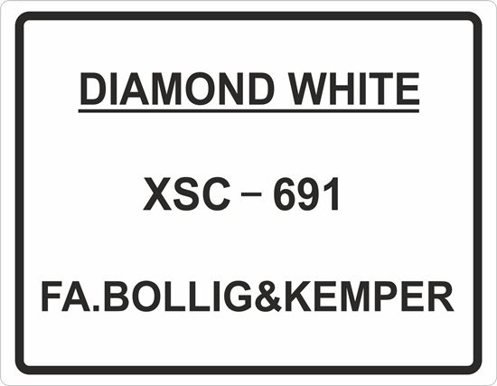 Picture of Ford Escort RS 2000 / Mexico Paint Code Diamond White replacement Decal / Sticker