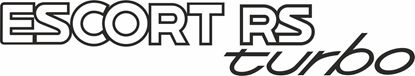 Picture of Ford Escort MK4 RS Turbo 90 - on spec replacement rear Decal / Sticker