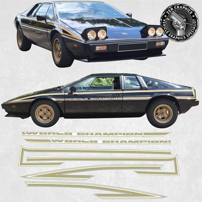 Picture of Lotus Esprit S2 World Champion 1979 JPS Stripes / Decals