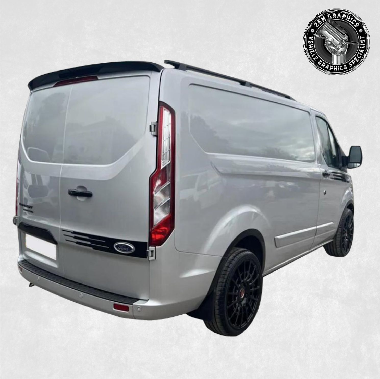 Zen Graphics - Transit Custom 2018- 23 Bonnet, side and rear Stripes ...