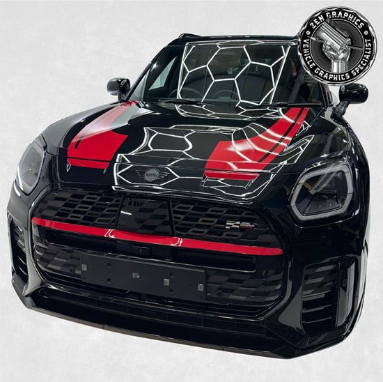 Picture of Mini U25 Countryman JCW Bonnet Stripes / Stickers