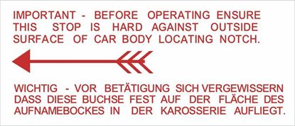 Picture of Ford Escort MK1 1100 / 1300 / Mexico / RS2000 Jack Decal / Sticker