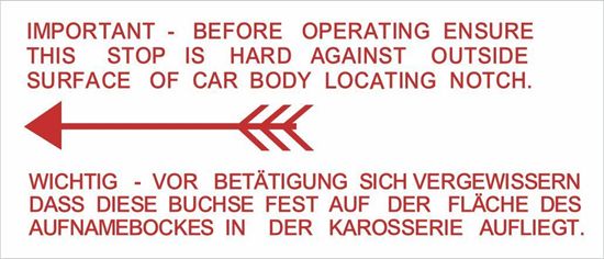 Picture of Ford Escort MK1 1100 / 1300 / Mexico / RS2000 Jack Decal / Sticker