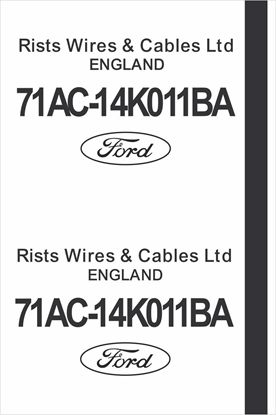 Picture of Ford Escort MK1 AVO / Mexico / RS1600 / RS2000 Wiring Loom Decal / Sticker