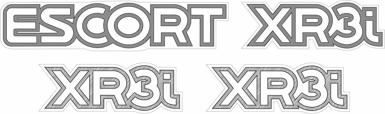 Zen Graphics - Ford Escort MK4 XR3i 90 - on spec replacement rear and ...