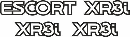 Picture of Ford Escort MK4 XR3i 90 - on spec replacement rear and Wing Decals / Stickers