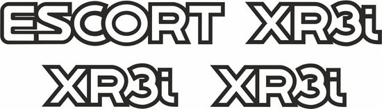 Picture of Ford Escort MK4 XR3i 90 - on spec replacement rear and Wing Decals / Stickers