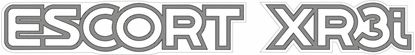 Picture of Ford Escort MK4 XR3i 90 - on spec replacement rear Decal / Sticker