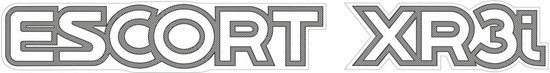 Picture of Ford Escort MK4 XR3i 90 - on spec replacement rear Decal / Sticker