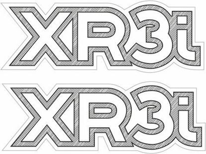 Picture of Ford Escort MK4 XR3i 90 - on spec replacement Wing Decals / Stickers